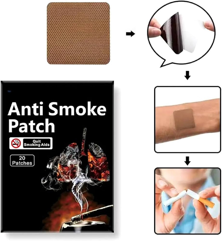 🚭 Anti-Smoke Patch – Quit Smoking Naturally & Easily (Buy 10 Get 10 Free)