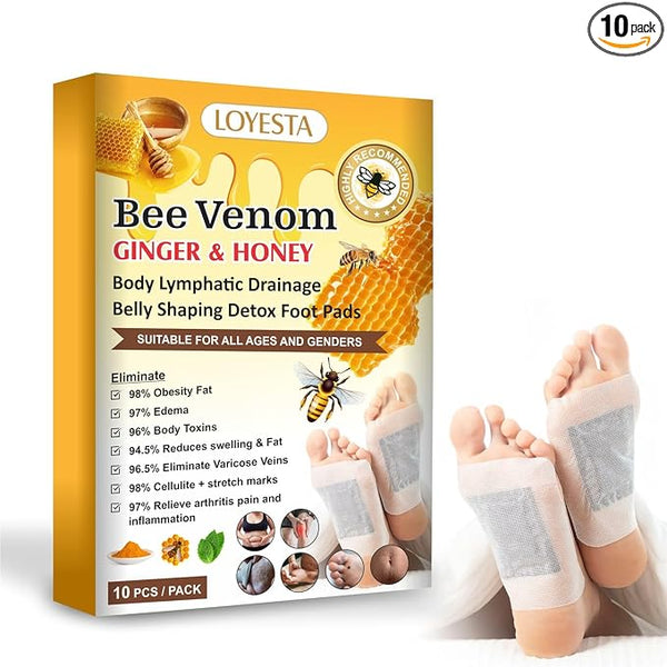 Bee Venom Ginger & Honey Detox Pads ( BUY 10 GET 10 FREE )